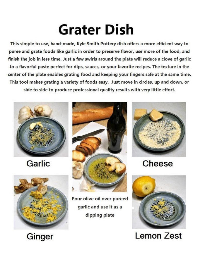 Gift Boxed Grater Plate Handcrafted in South Carolina