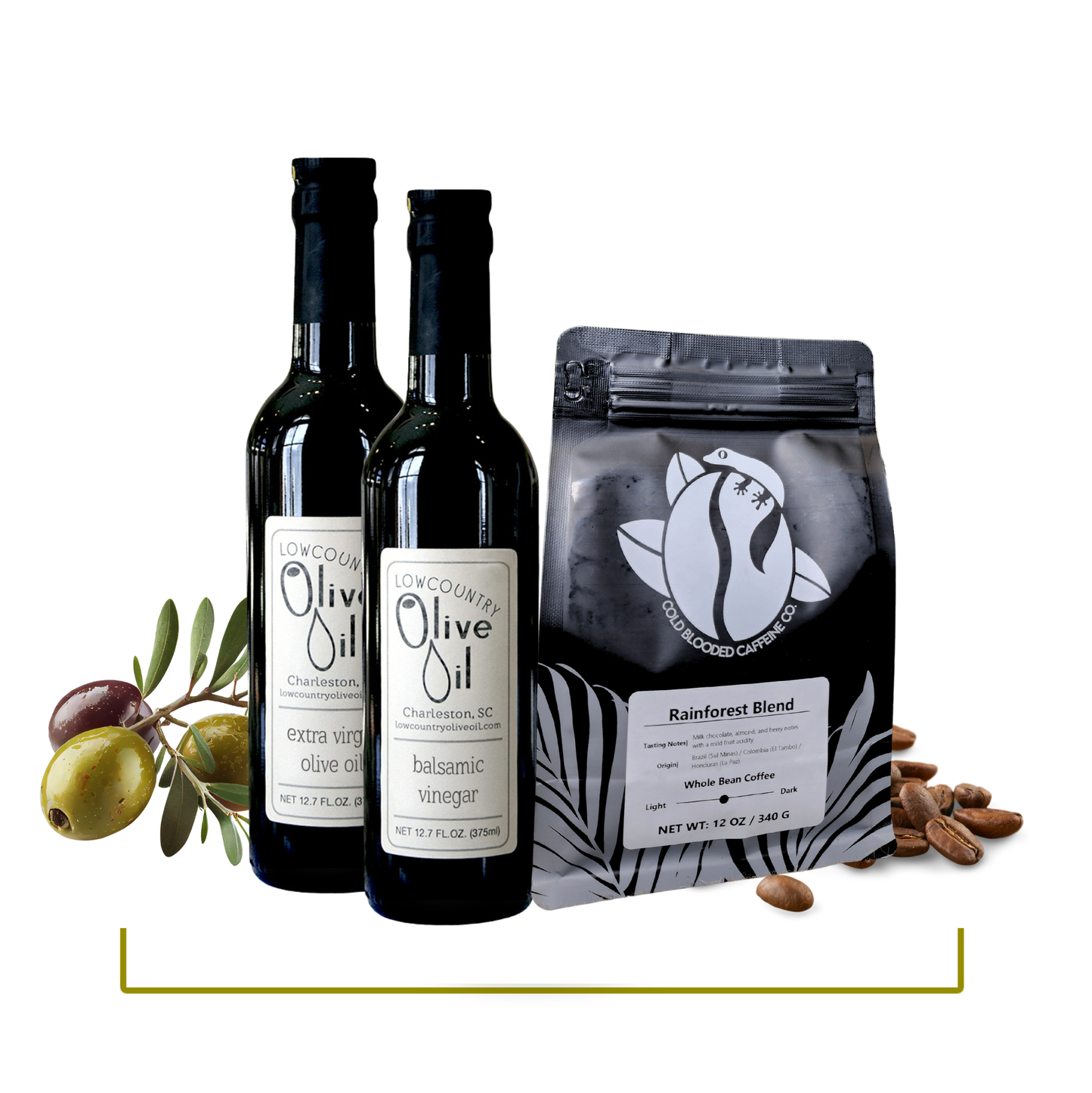 2 Bottle Gift Set with Coffee