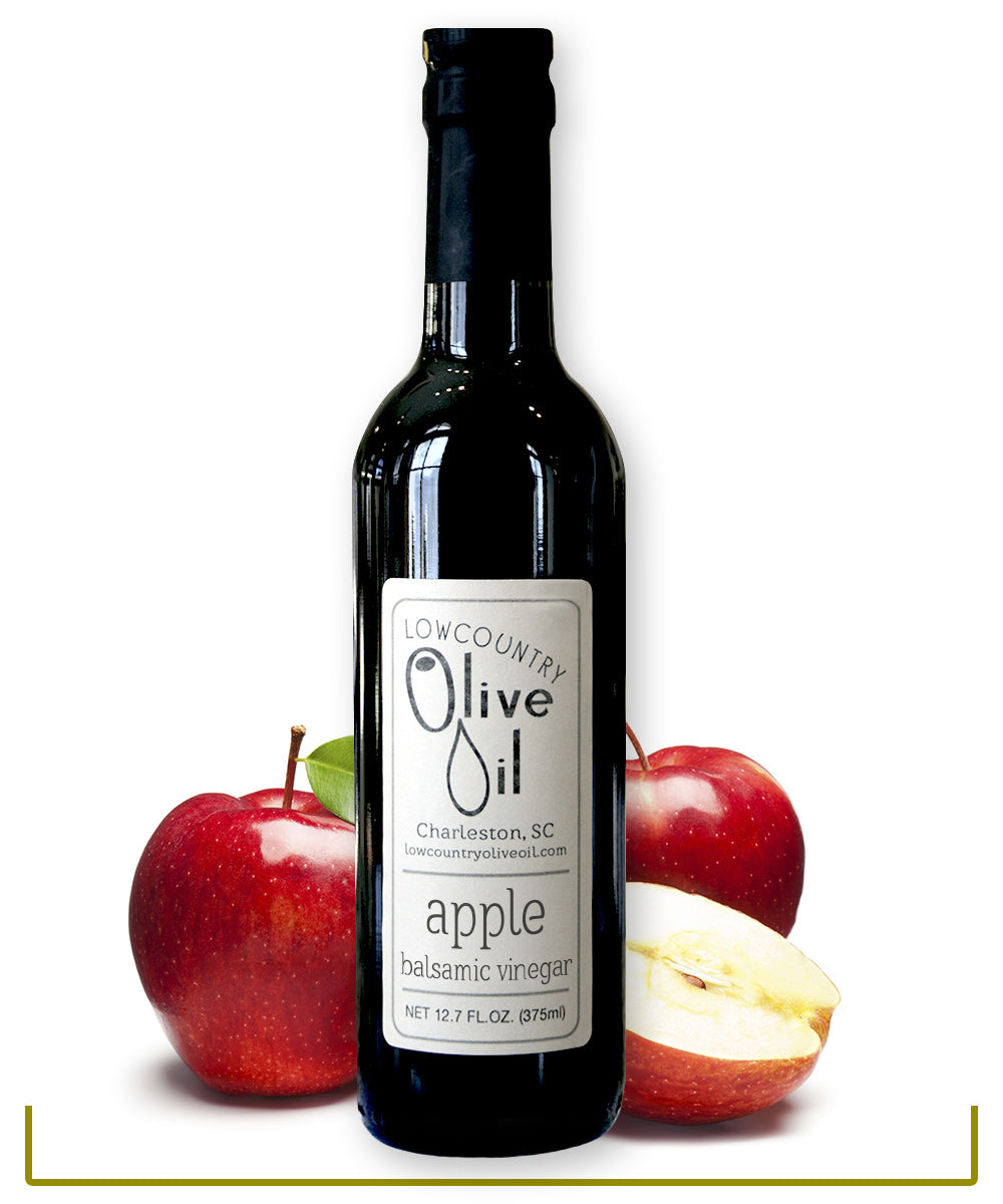 12 oz bottle of apple dark balsamic vinegar