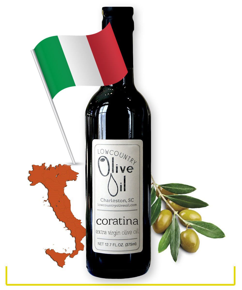 12oz bottle Italian Coratina Extra Virgin Olive Oil 