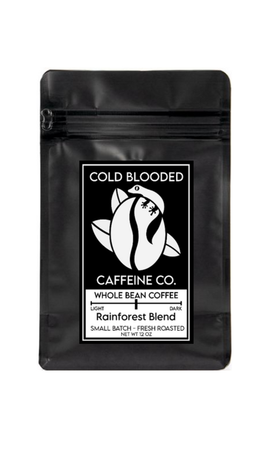 Cold Blooded Caffeine - Rainforest Blend Coffee